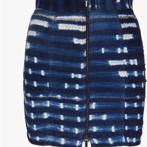 Studio 189 indigo printed mini skirt - Picture 1 of 1